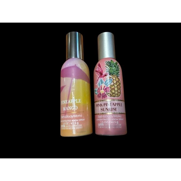 Bath & Body Works Pineapple Mango Pink Pineapple Sunset Room Spray 1.5 oz Set 2 - Picture 1 of 2